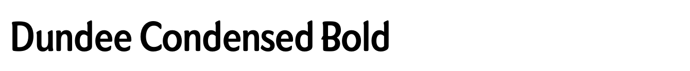 Dundee Condensed Bold